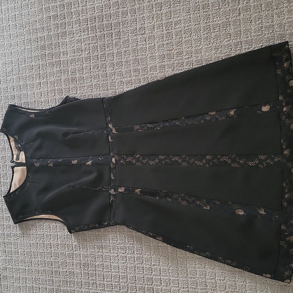 Dress with lace panels